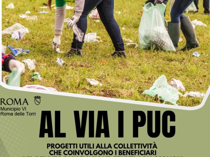 Partiranno ufficialmente i Progetti Utili alla Collettività (PUC) Municipio VI